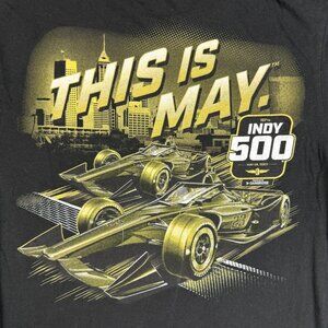 Indianapolis 500 Motor Speedway Shirt Mens Large Indy Car Short Sleeve Racing